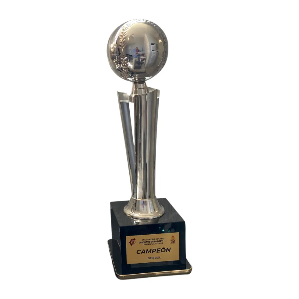 Antorcha abierta beisbol plata 65 cm
