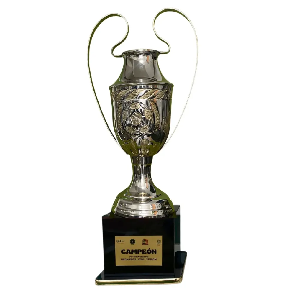 Copa Europea niquelada 65 cm 2º
