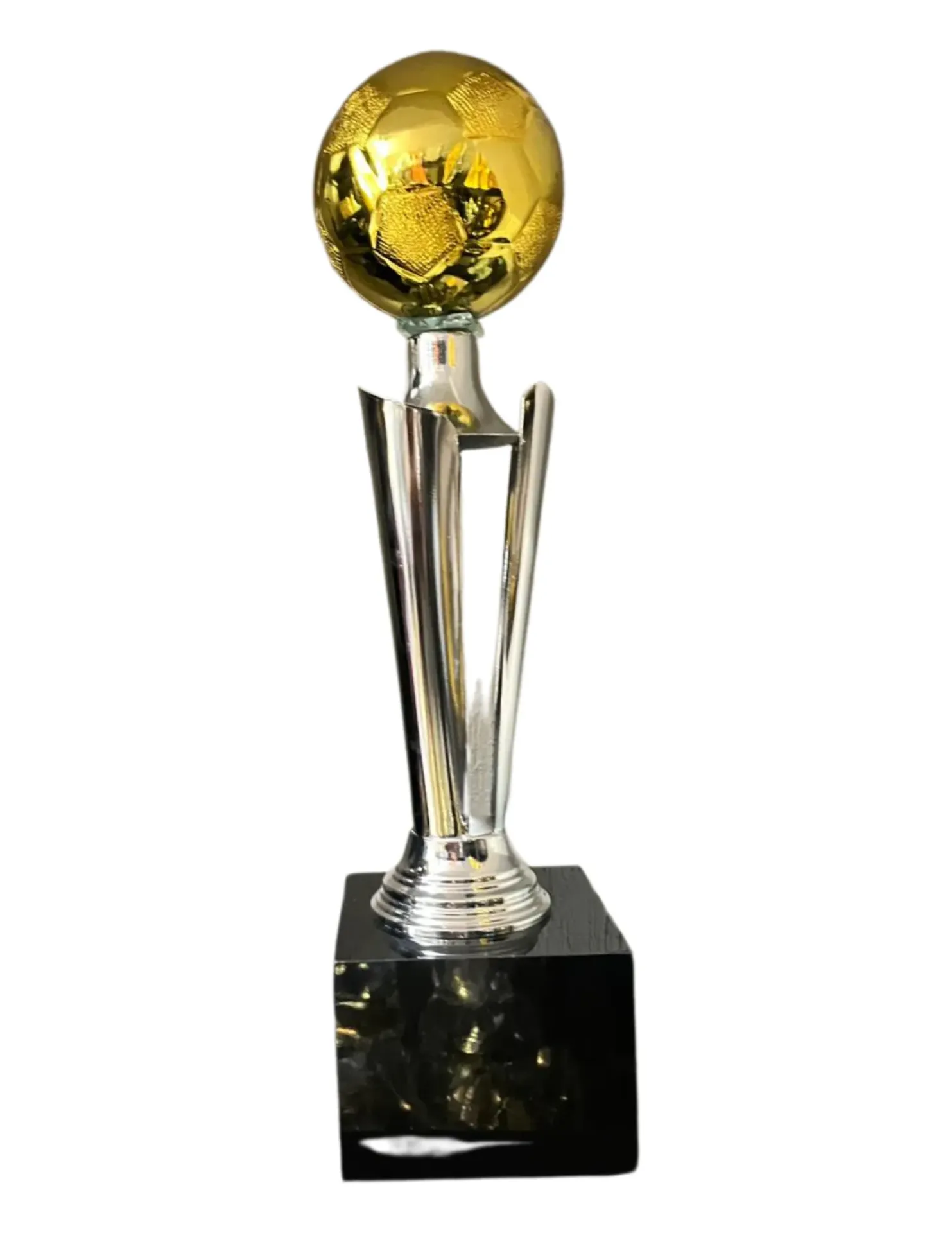 Antorcha Abierta Oro con plata Futbol 55 cm