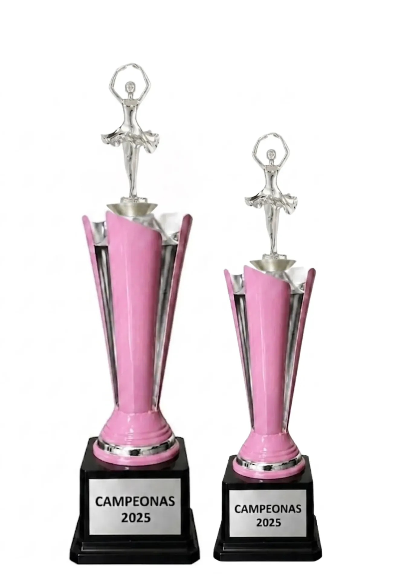 Antorcha Abierta Plata Con Rosa Dupla Baile