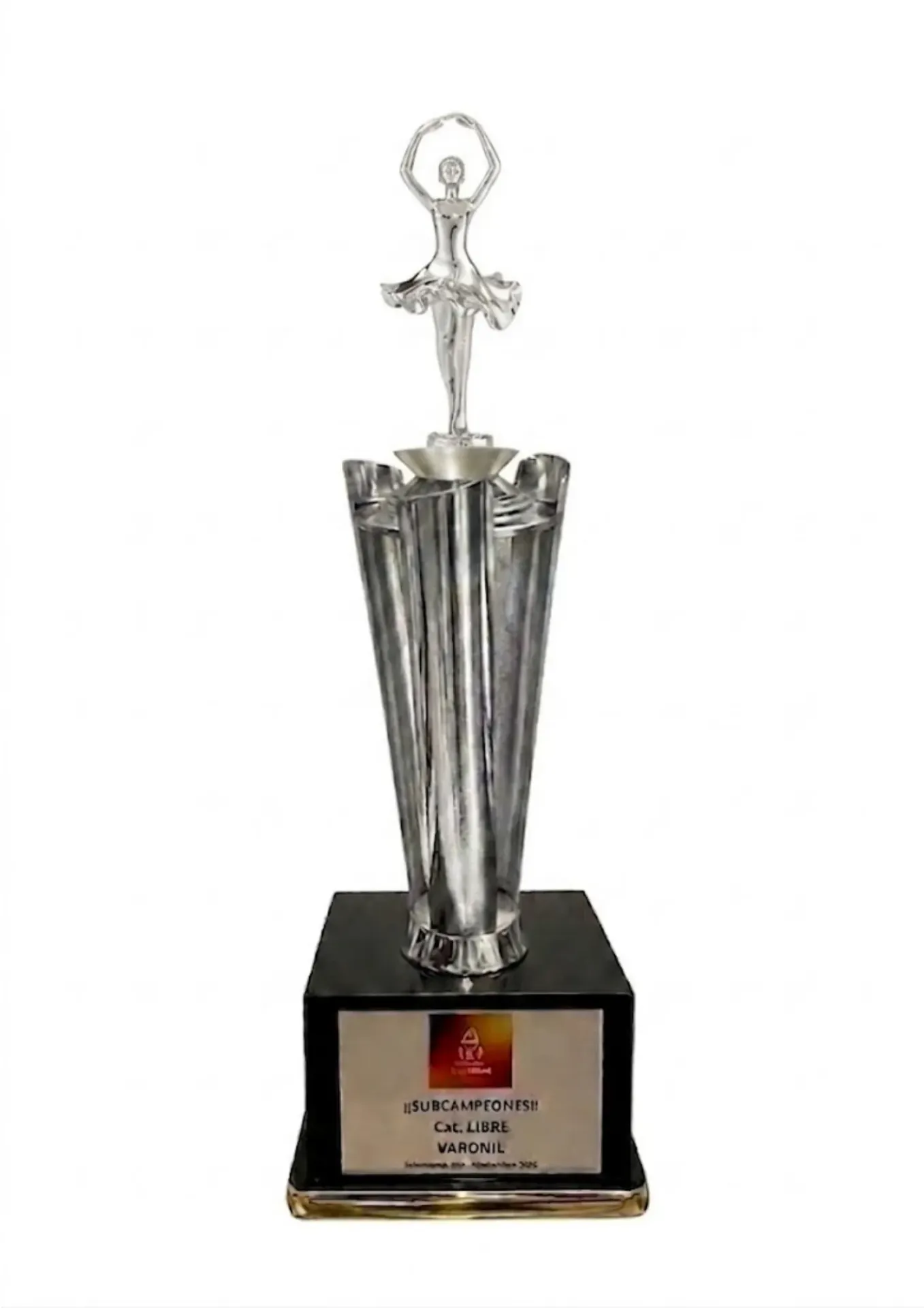 Antorcha Abierta Plata Baile 55 cm