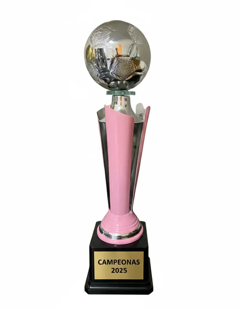 Antorcha Abierta Plata Con Rosa Futbol  Femenil 65 cm