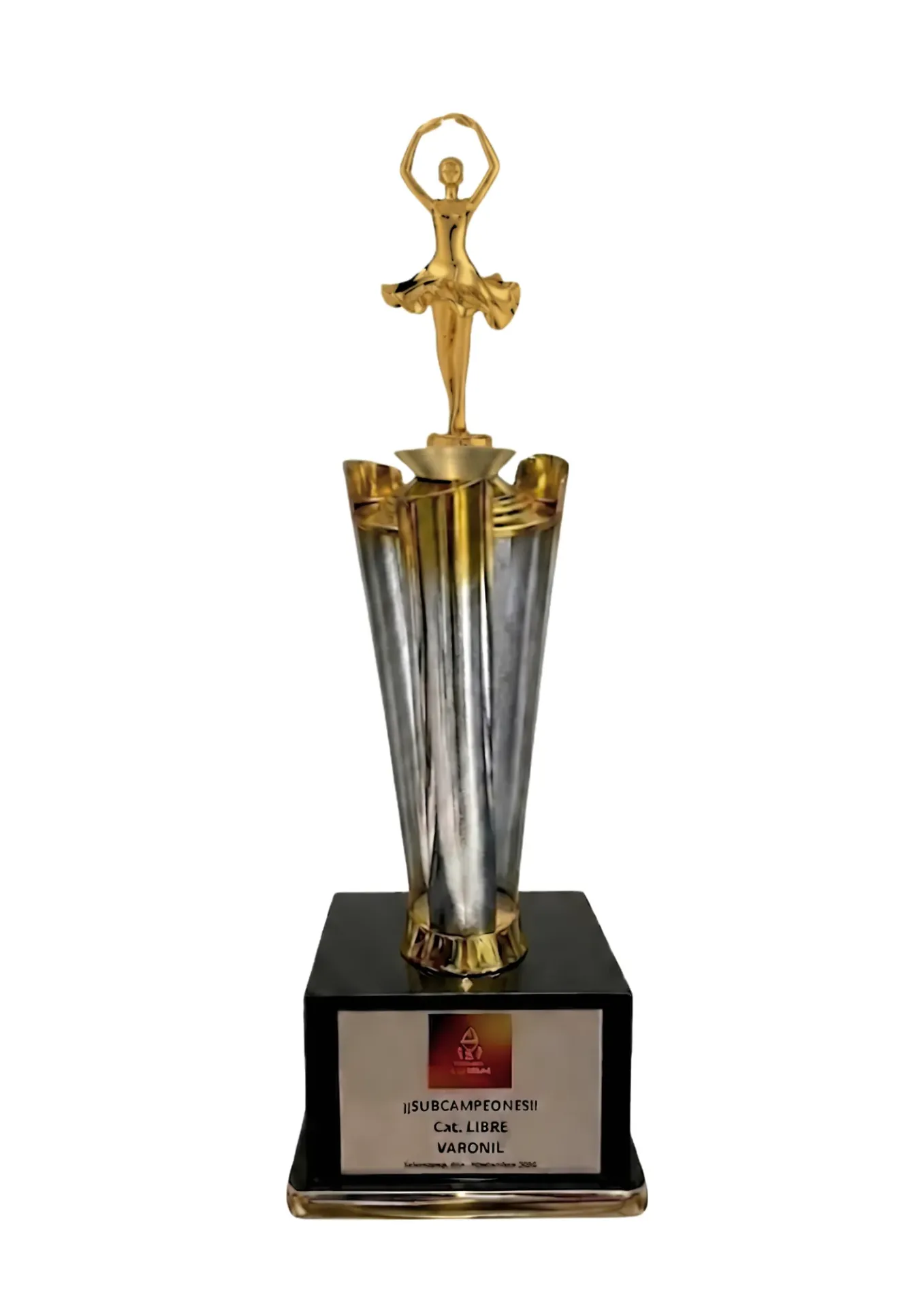 Antorcha Abierta Oro con plata Baile 55 cm