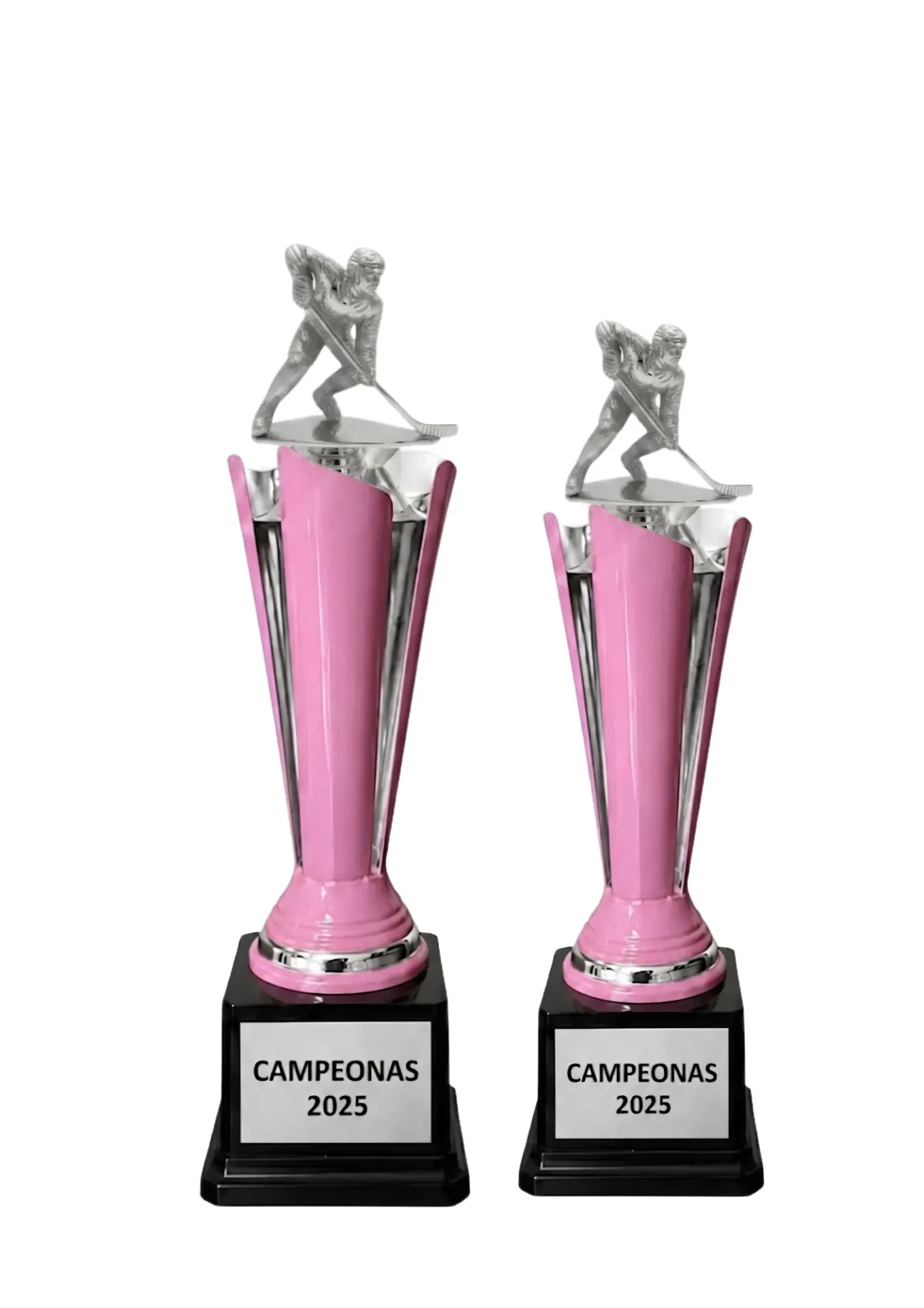 Antorcha Abierta Plata Con Rosa Hockey Dupla