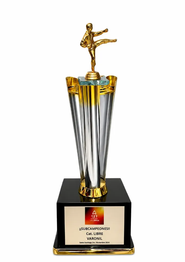 Antorcha Abierta Oro Con Plata Artes Marciales 55 cm