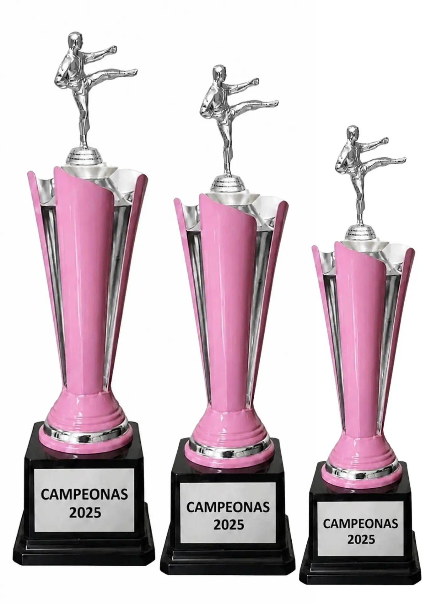 Tercia Antorcha Abierta Plata Con Rosa Artes Marciales