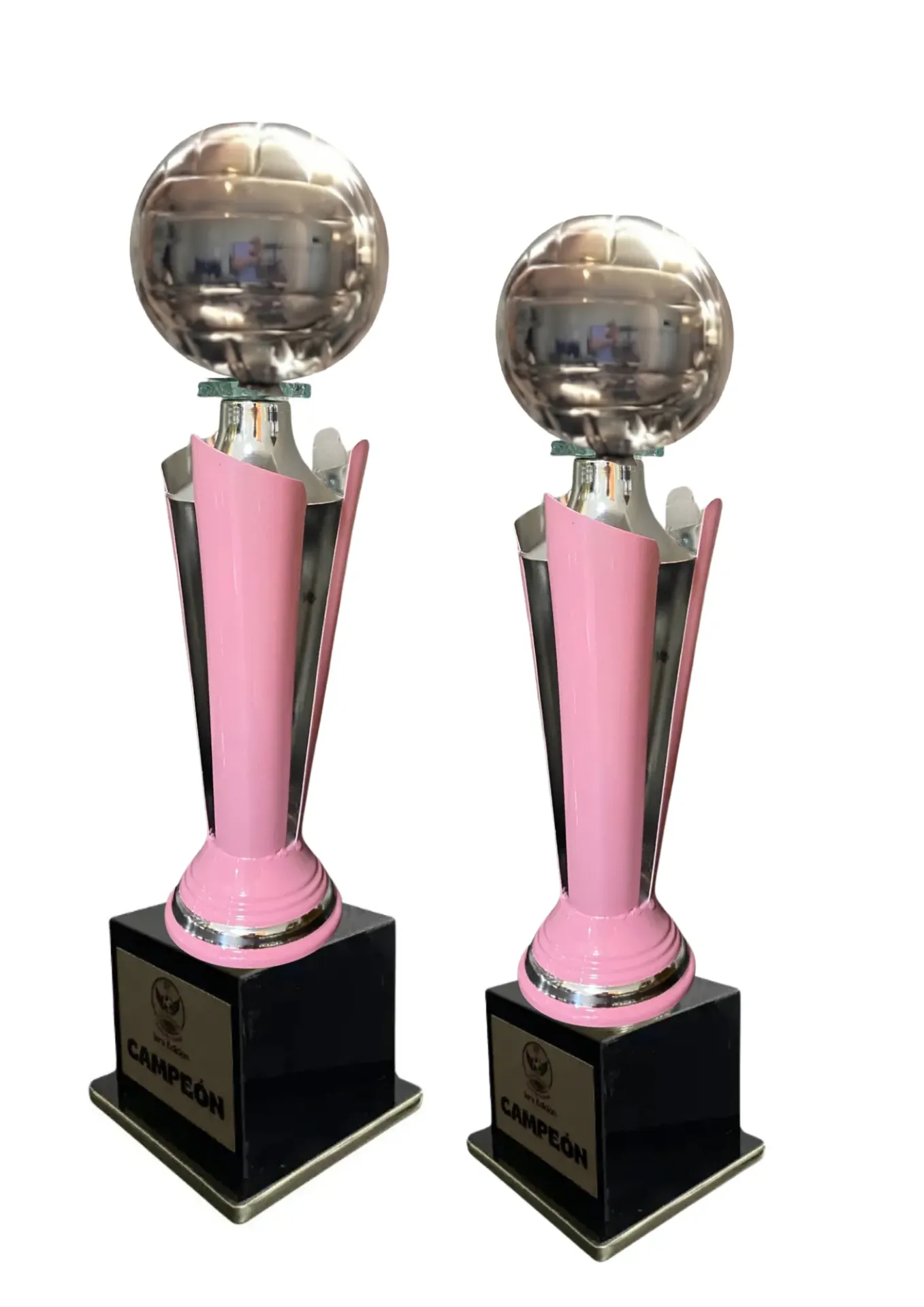 Antorcha Abierta Plata Con Rosa Dupla Voleybol