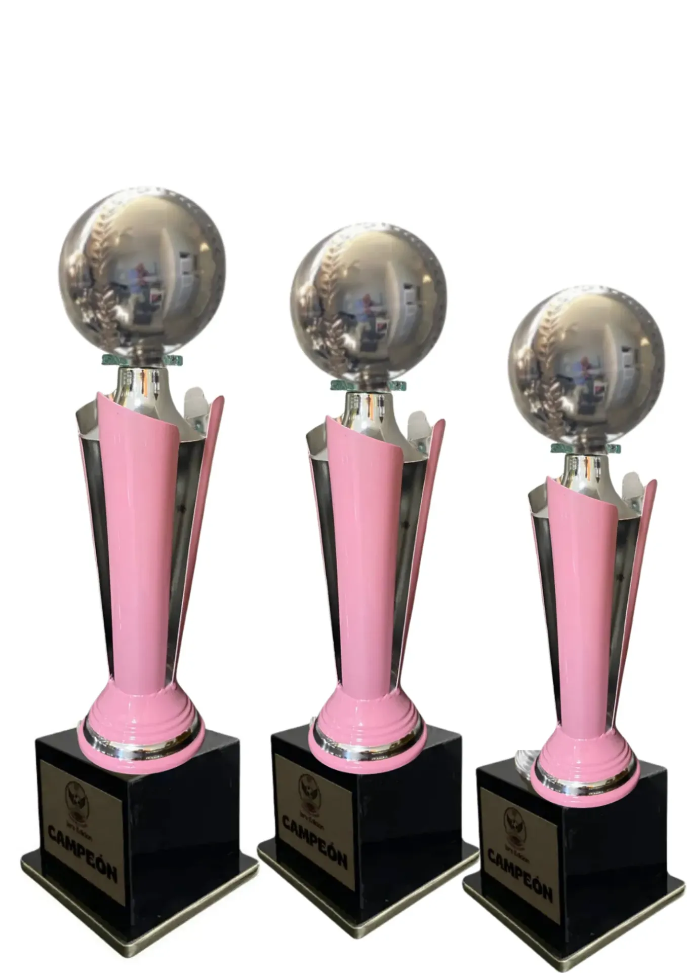 Tercia Antorcha Abierta Plata Con Rosa Beisbol
