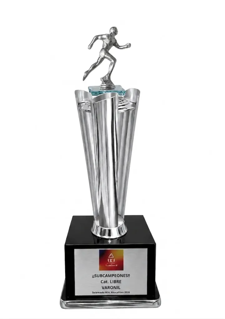 Antorcha Abierta Plata Atletismo 55 cm