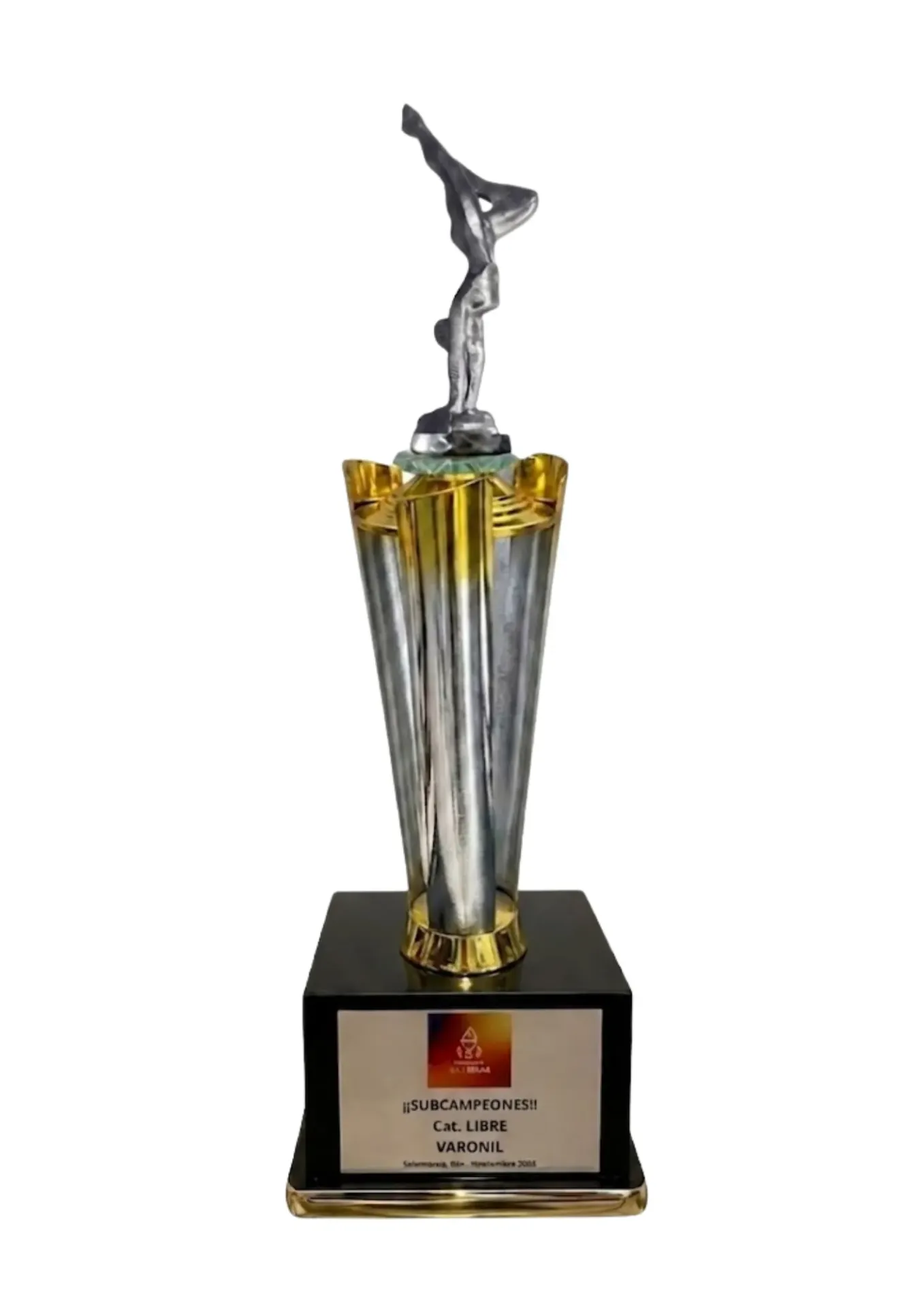 Antorcha Abierta Oro Con Plata Gimnasia 65 cm