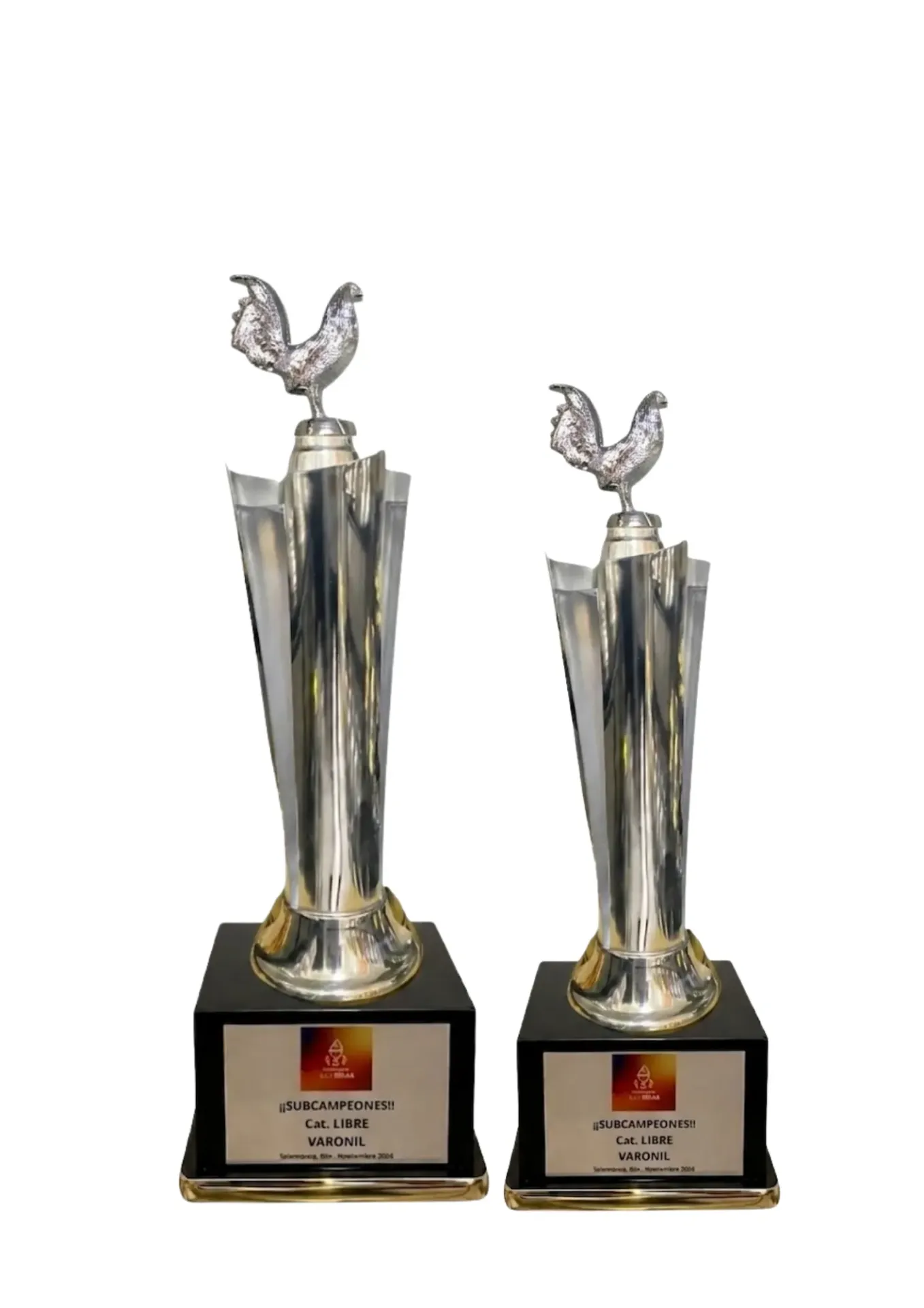 Antorcha Abierta Plata Gallos Dupla