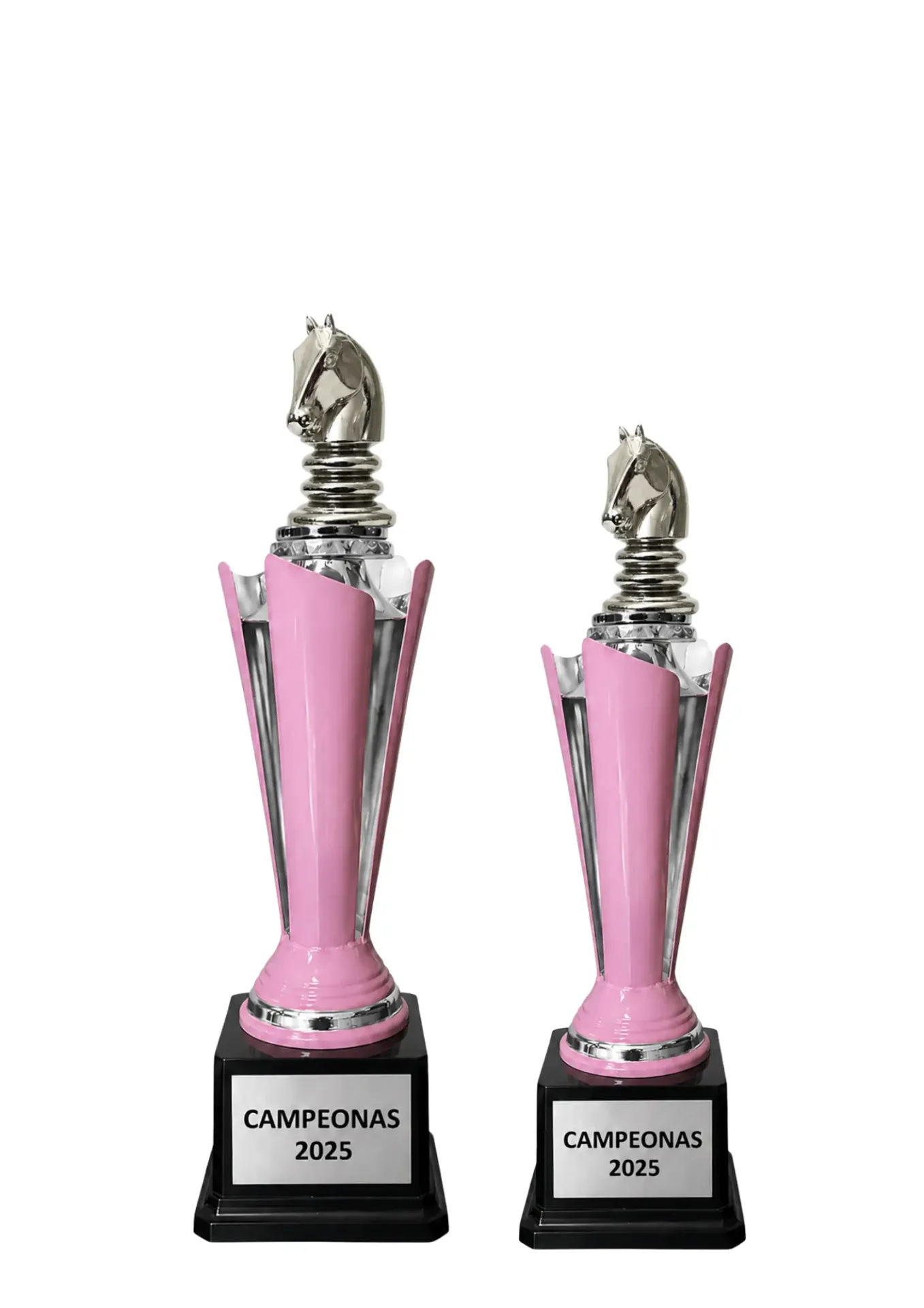 Antorcha Abierta Plata Con Rosa Ajedrez Dupla