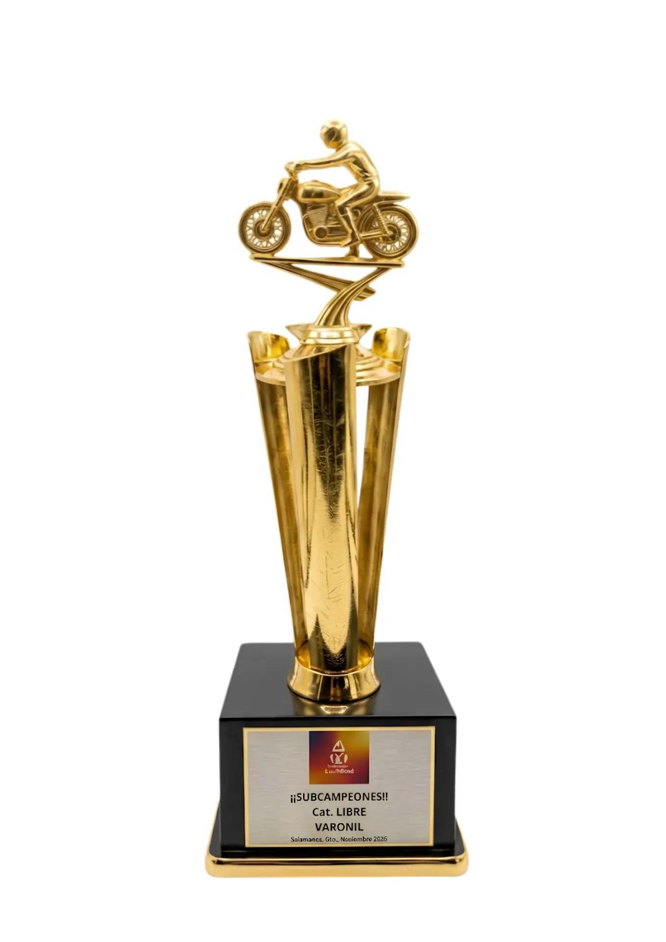 Antorcha Abierta Oro Motos 75 cm
