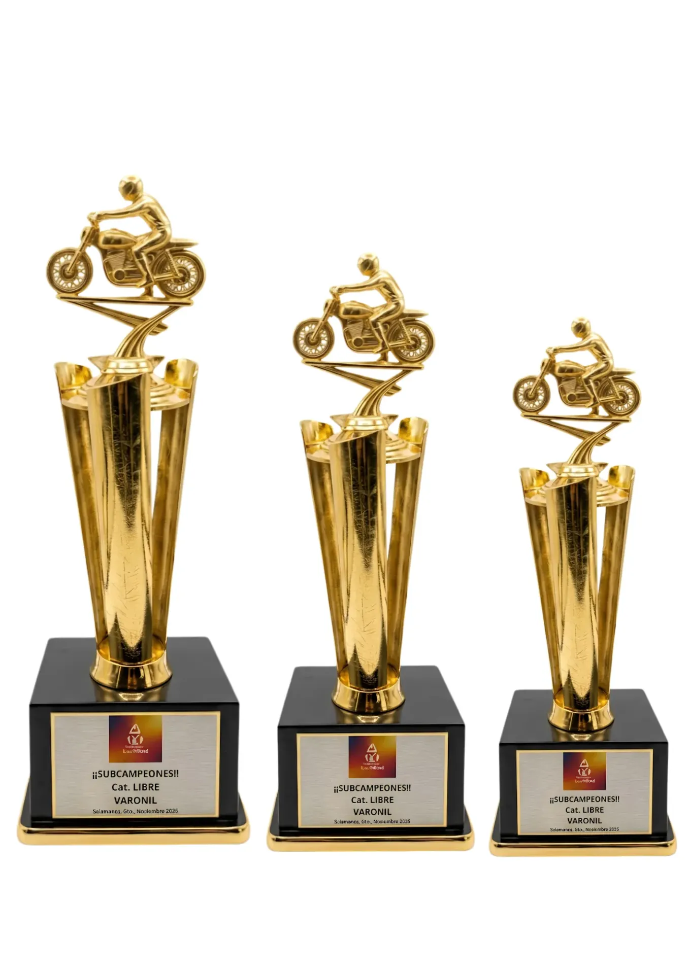 Tercia Antorcha Abierta Oro Motos