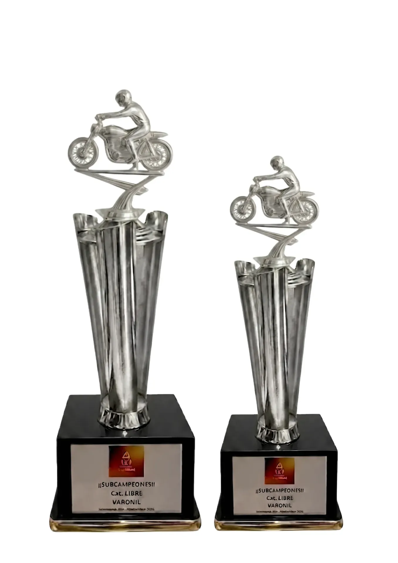 Antorcha Abierta Plata Motos Dupla