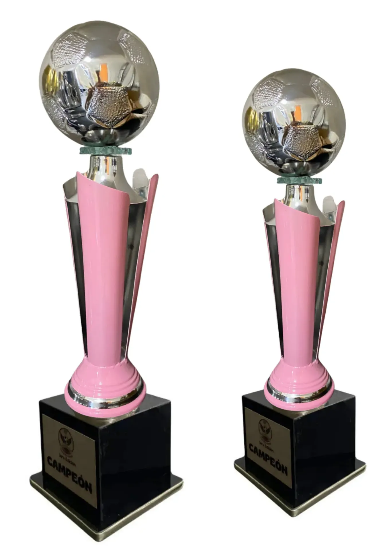 Antorcha Abierta Plata Con Rosa Futbol Femenil Dupla