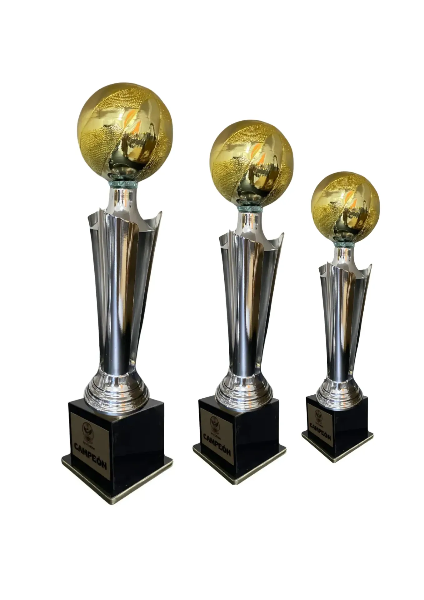 Tercia Antorcha Abierta Oro Con Plata Basketbol