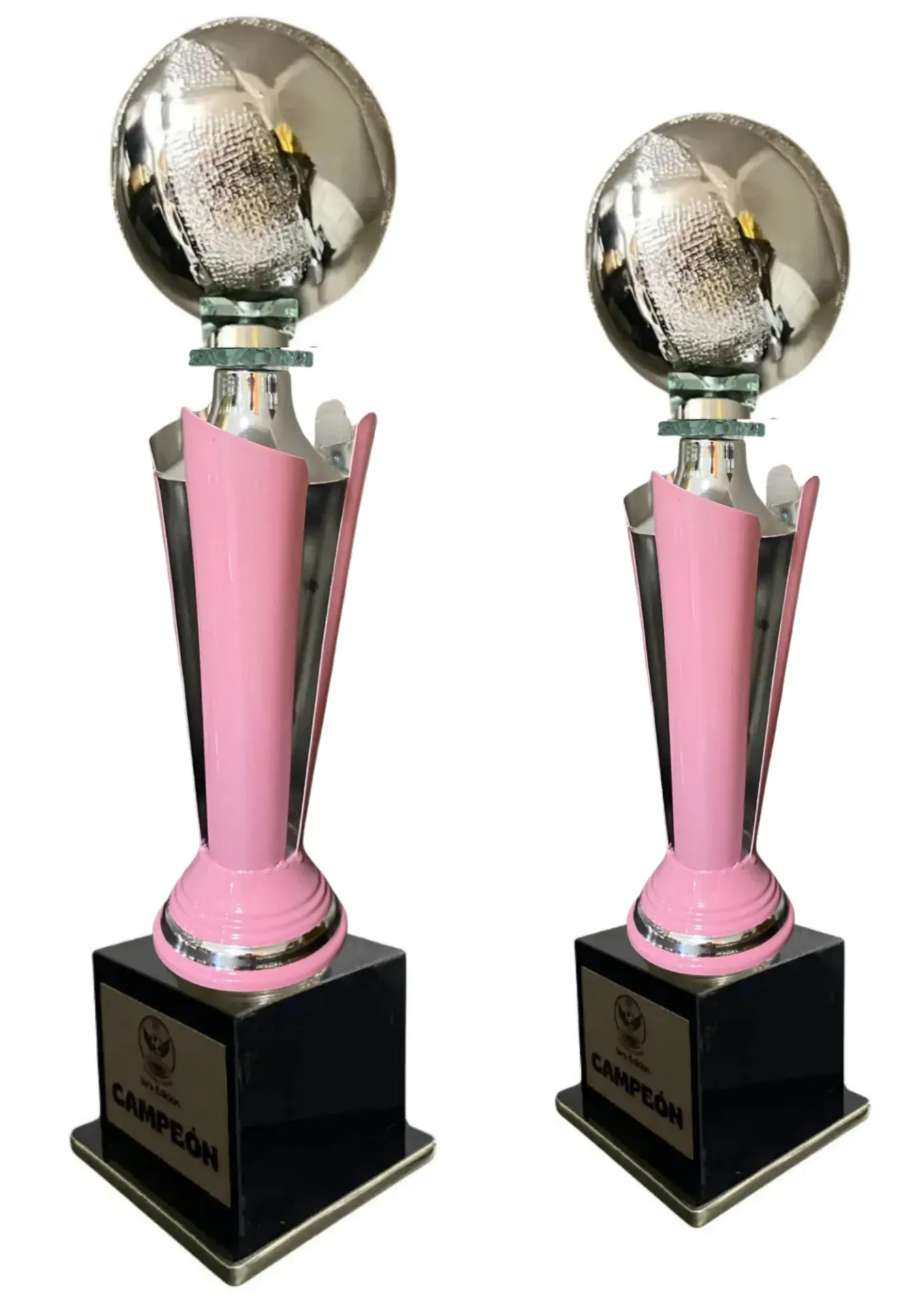 Antorcha Abierta Plata Con Rosa Basketbol Dupla