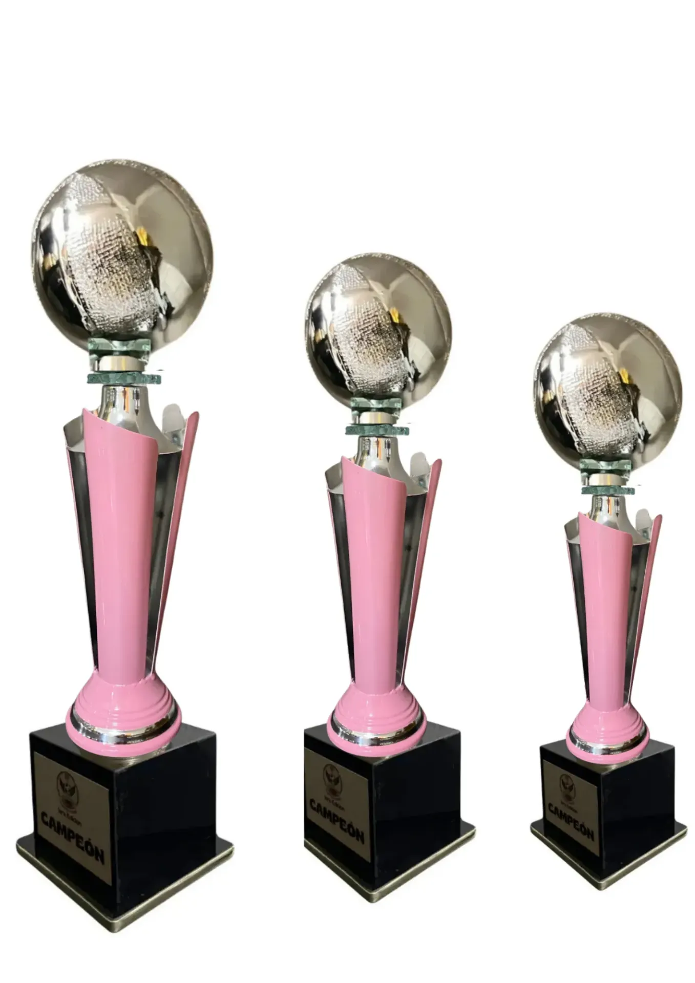 Tercia Antorcha Abierta Plata Con Rosa Basketbol
