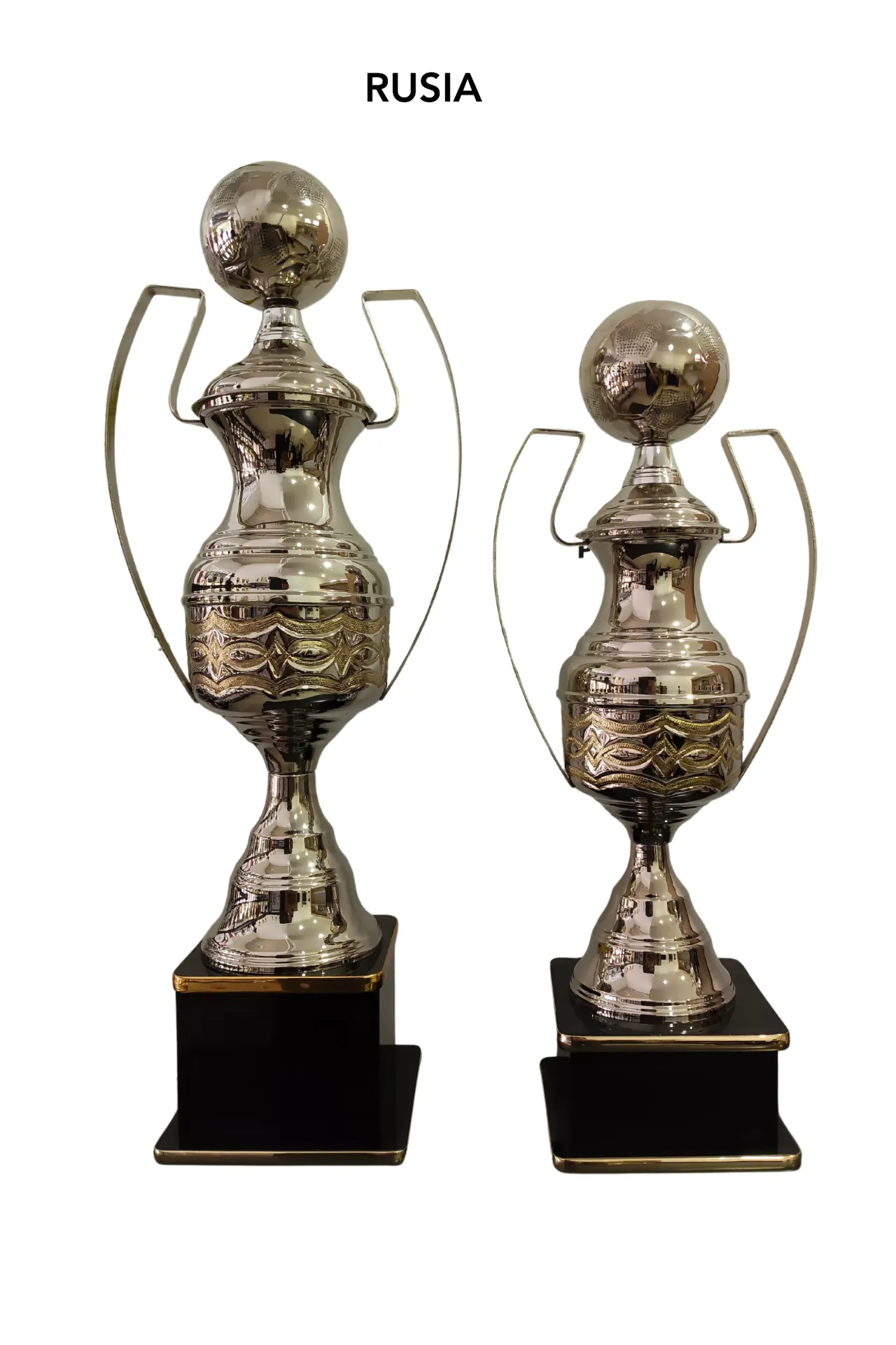 Dupla Copa Rusia plata Niquelado