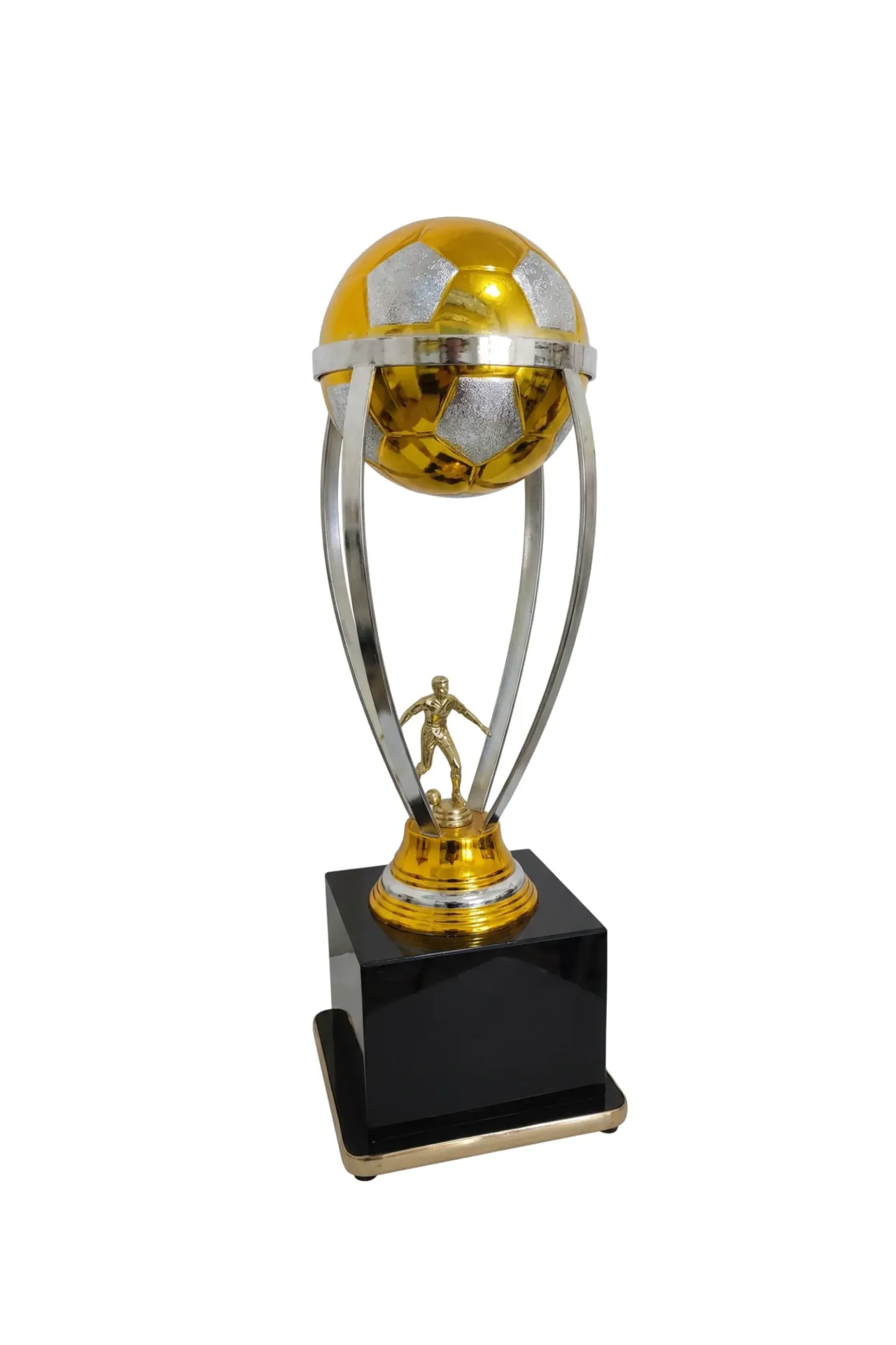 Globo oro con plata 55 cm