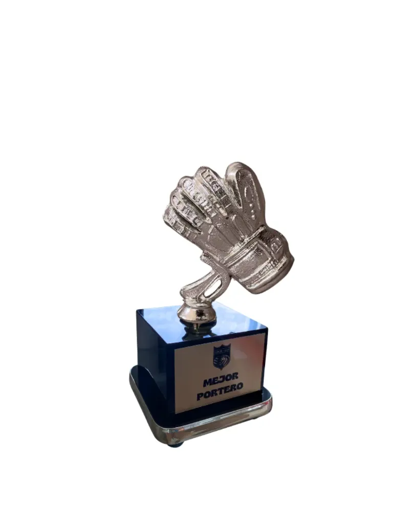 guante portero plata chico
