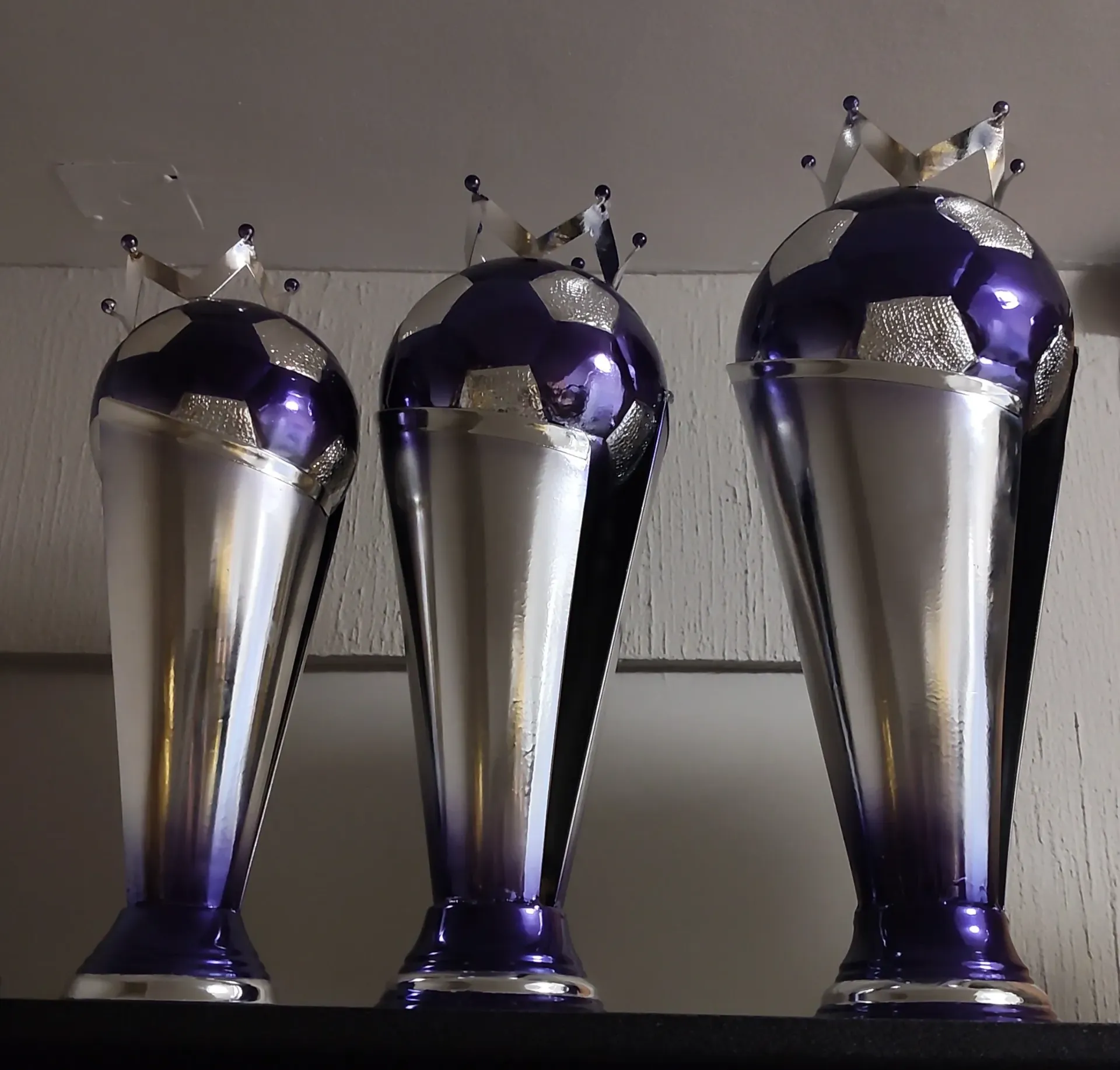 Tercia Antorcha CerradaPlata con Morado Futbol