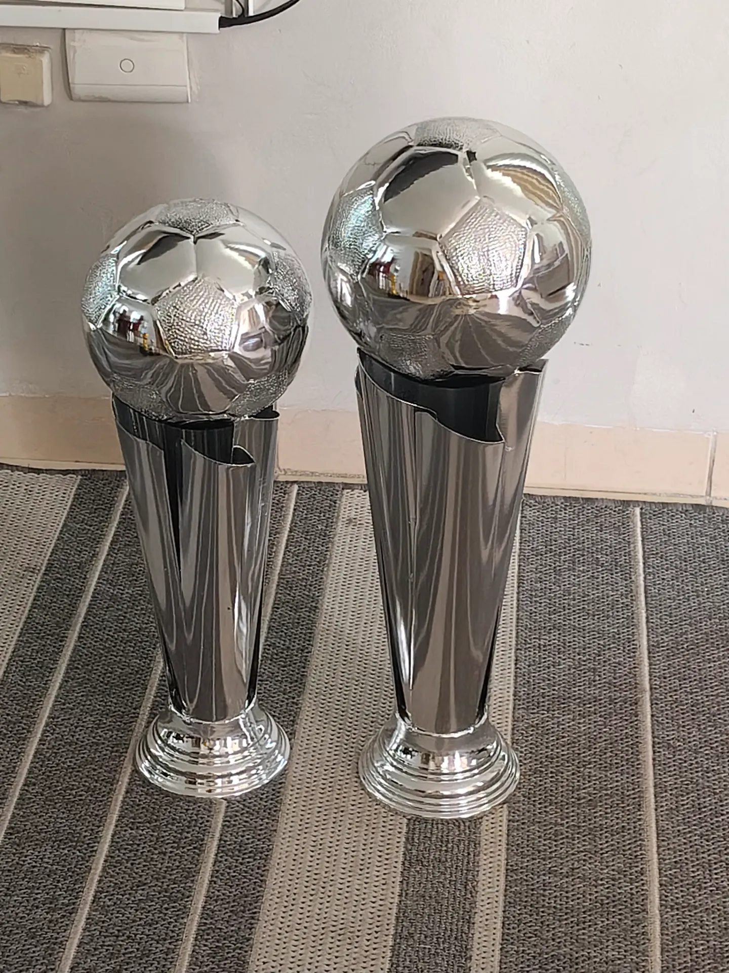 Dupla Antorcha Cerrada Plata Futbol