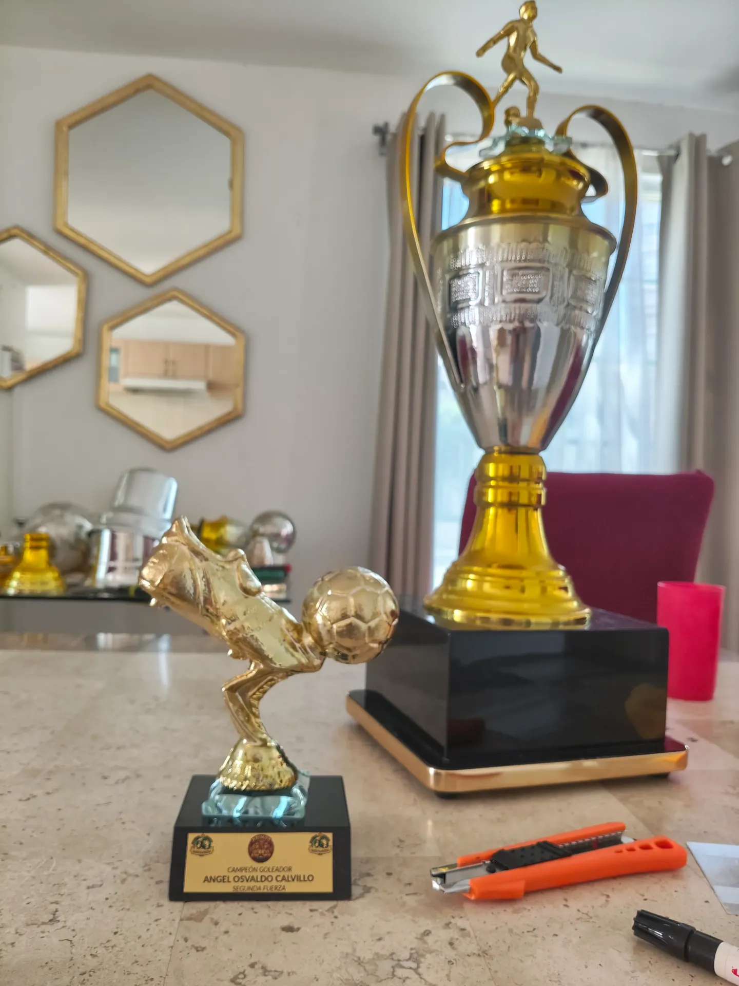 Paquete Copa Europea Grabada Oro con Plata c/ Goleador