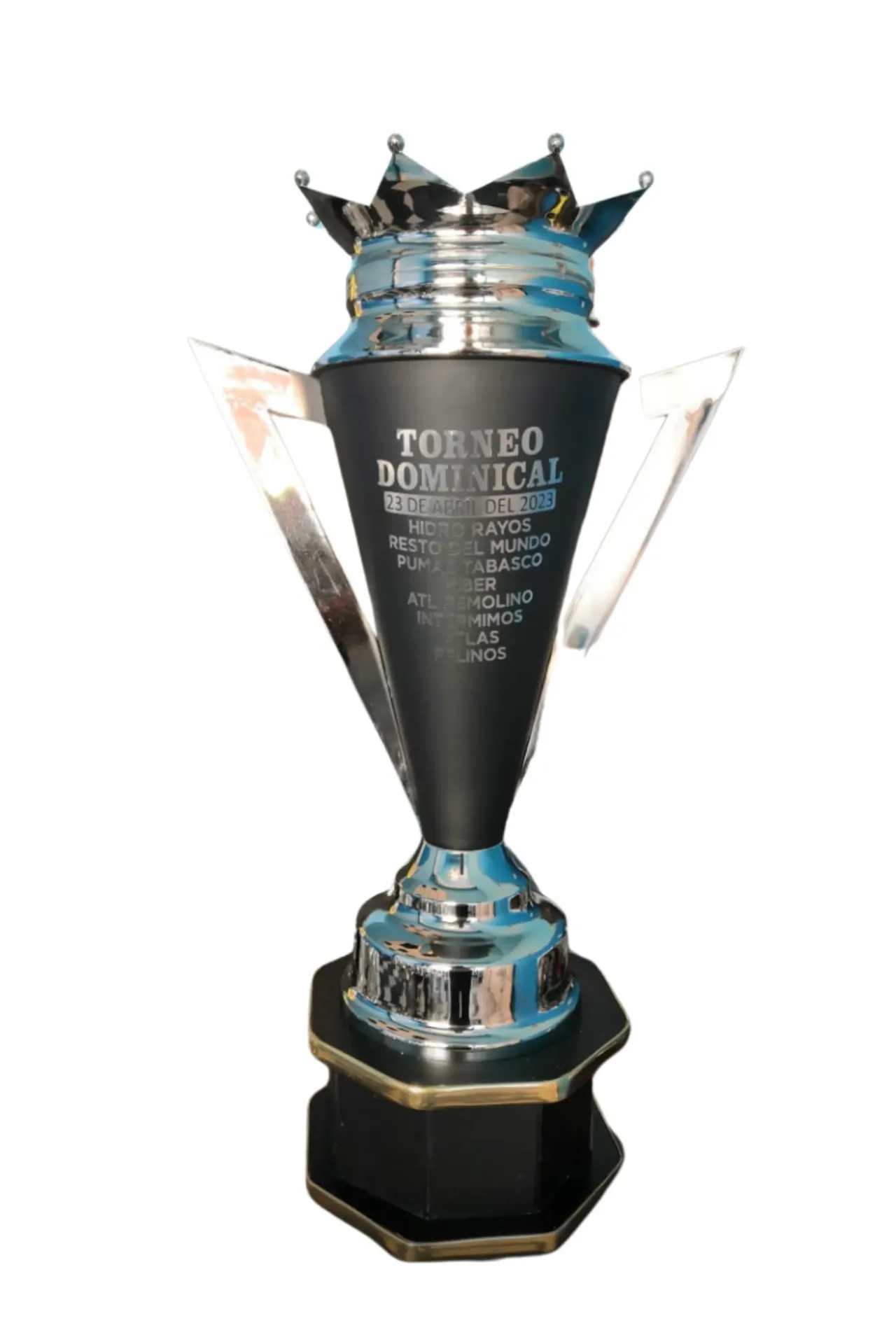 Copa oro con corona 1º