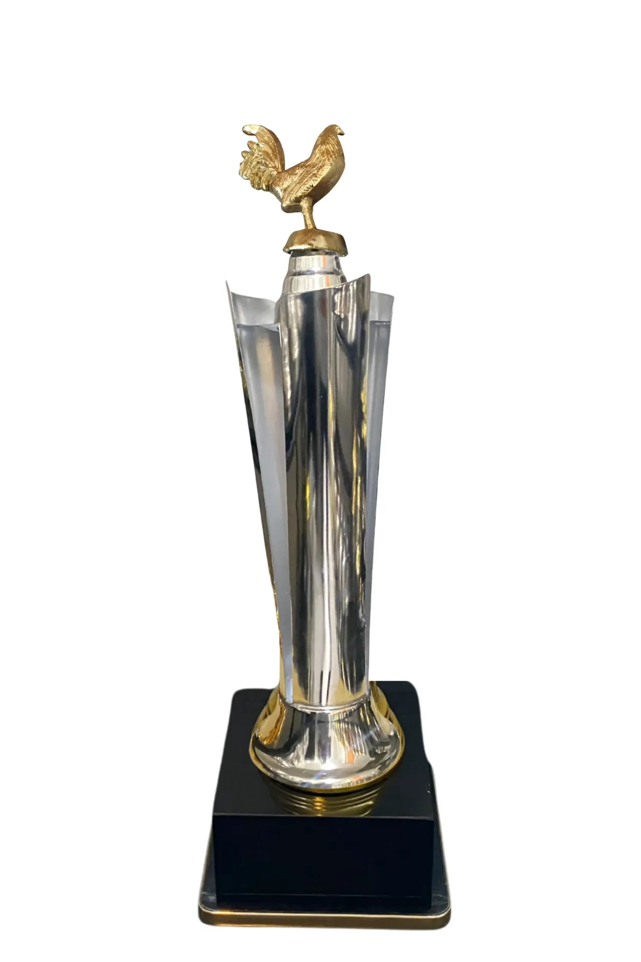 Antorcha Abierta Plata 75 cm Gallo