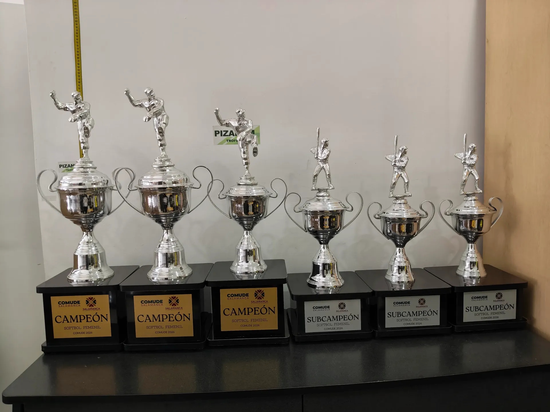 Muestra de Pedido: Copa Balon Plata con Figura Beisbol 1° y 2°