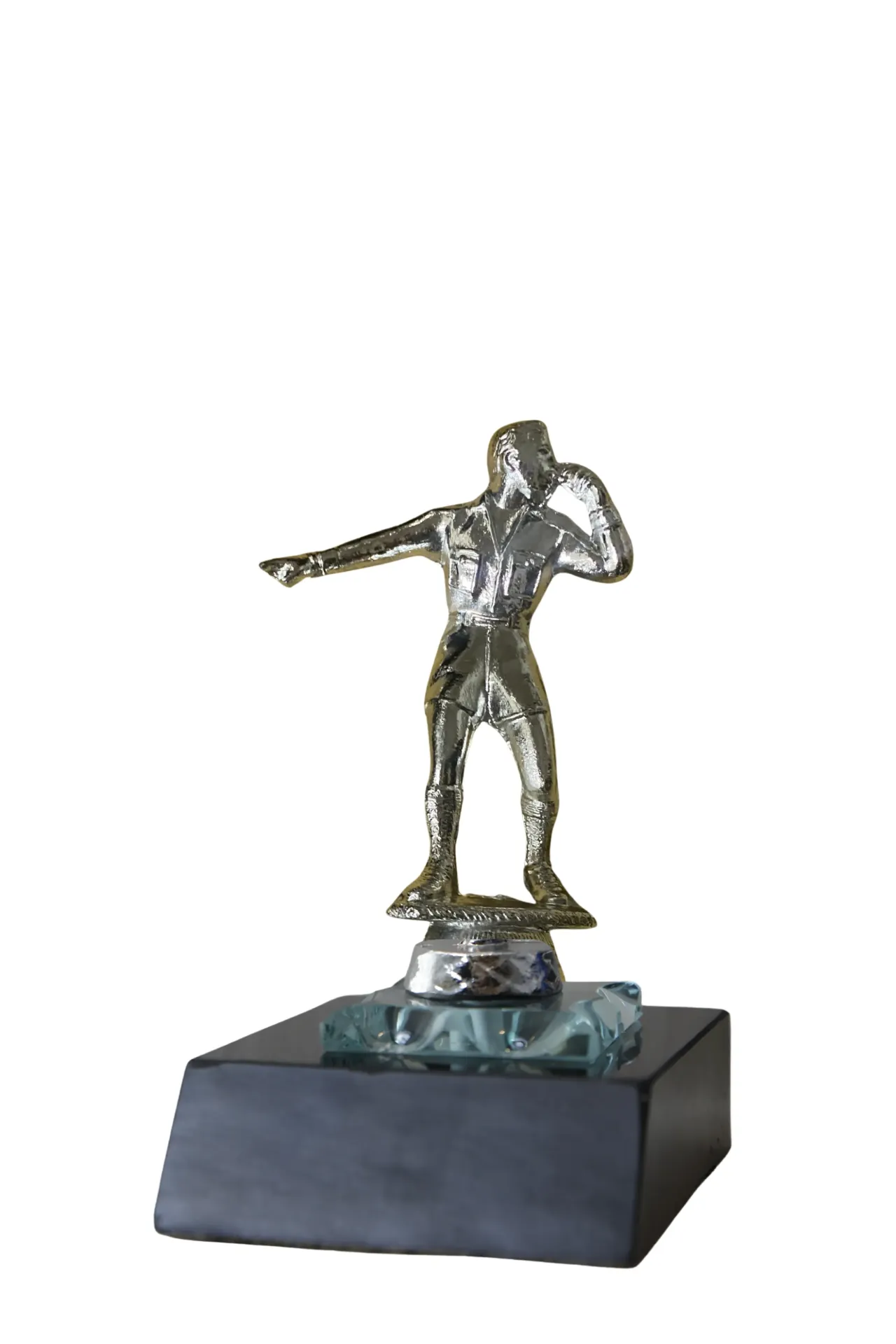 Base chica 25 cm Arbitro/cantante Plata