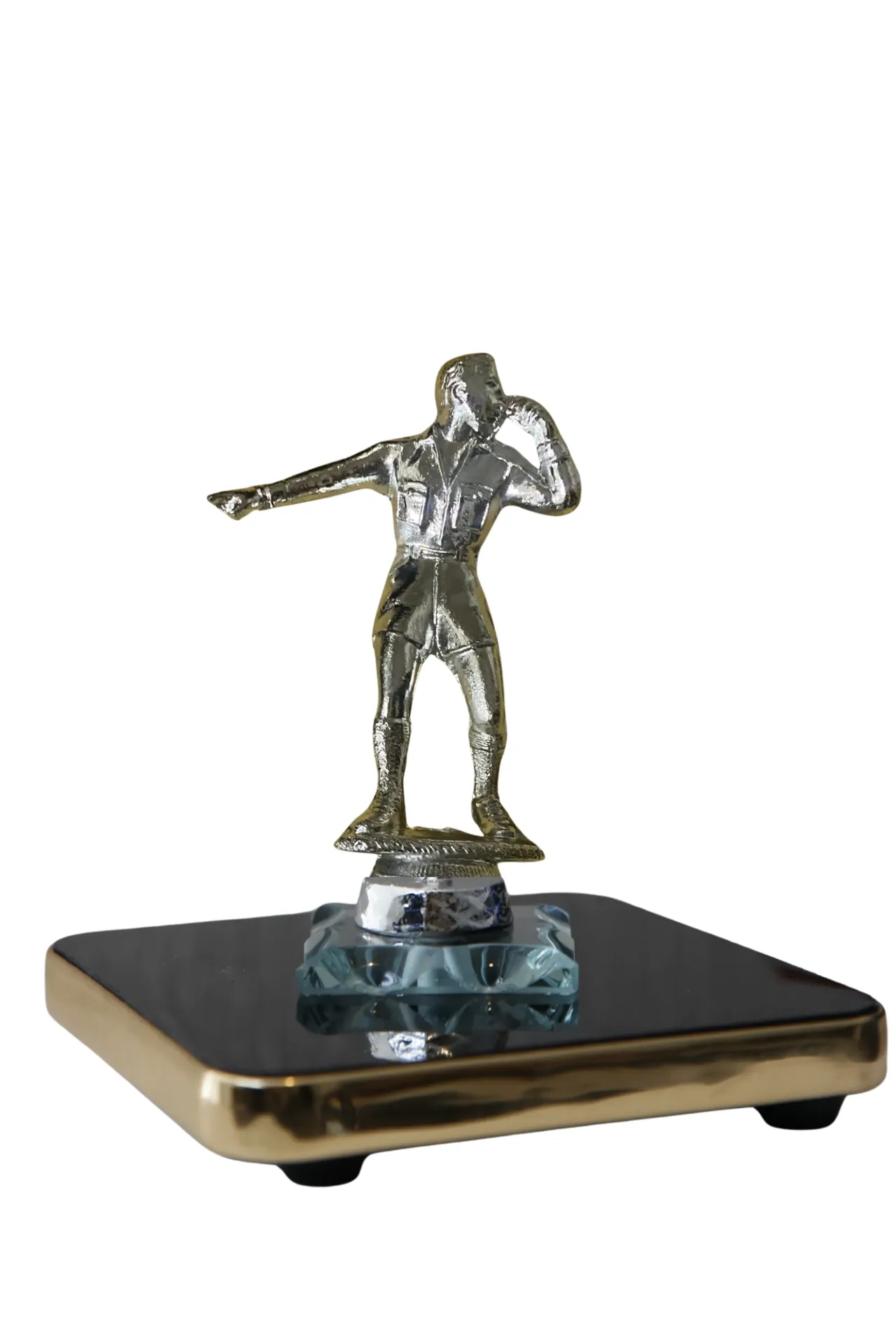 Base 20 cm Arbitro/cantante Plata