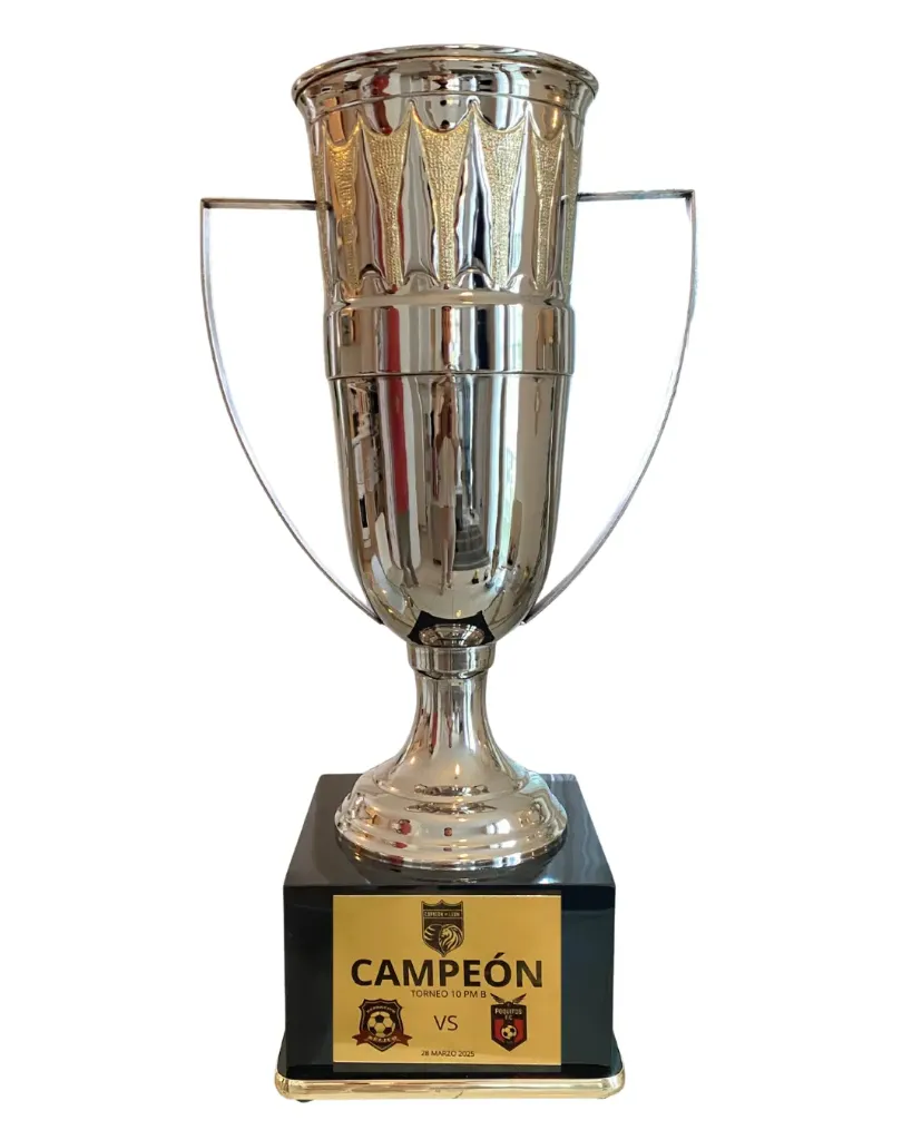 Concachampions nuevo plata niquelado de 65 cm 3º