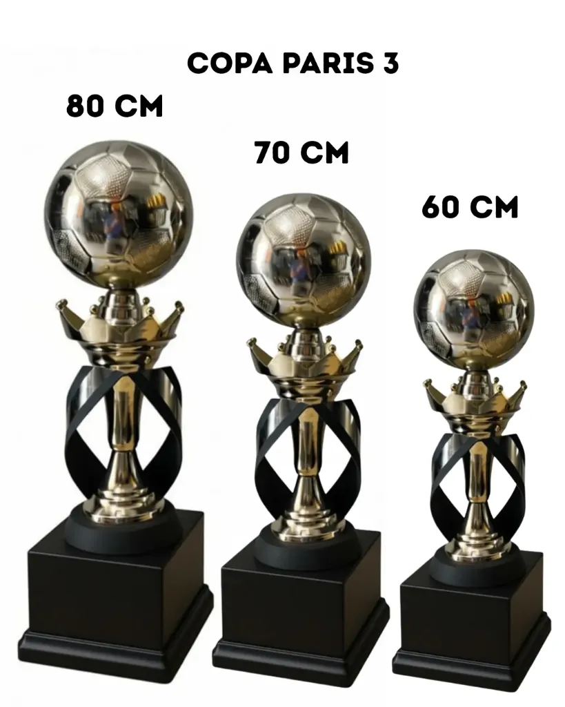 Tercia Copa Paris 3 Plata con Negro