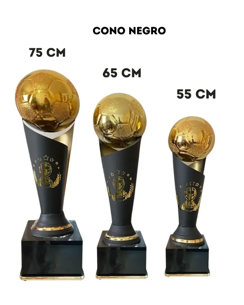 Tercia Cono Negro con Oro