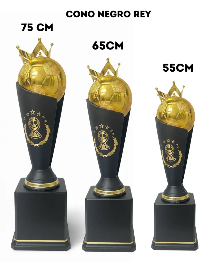 Tercia Cono Rey Negro con Oro