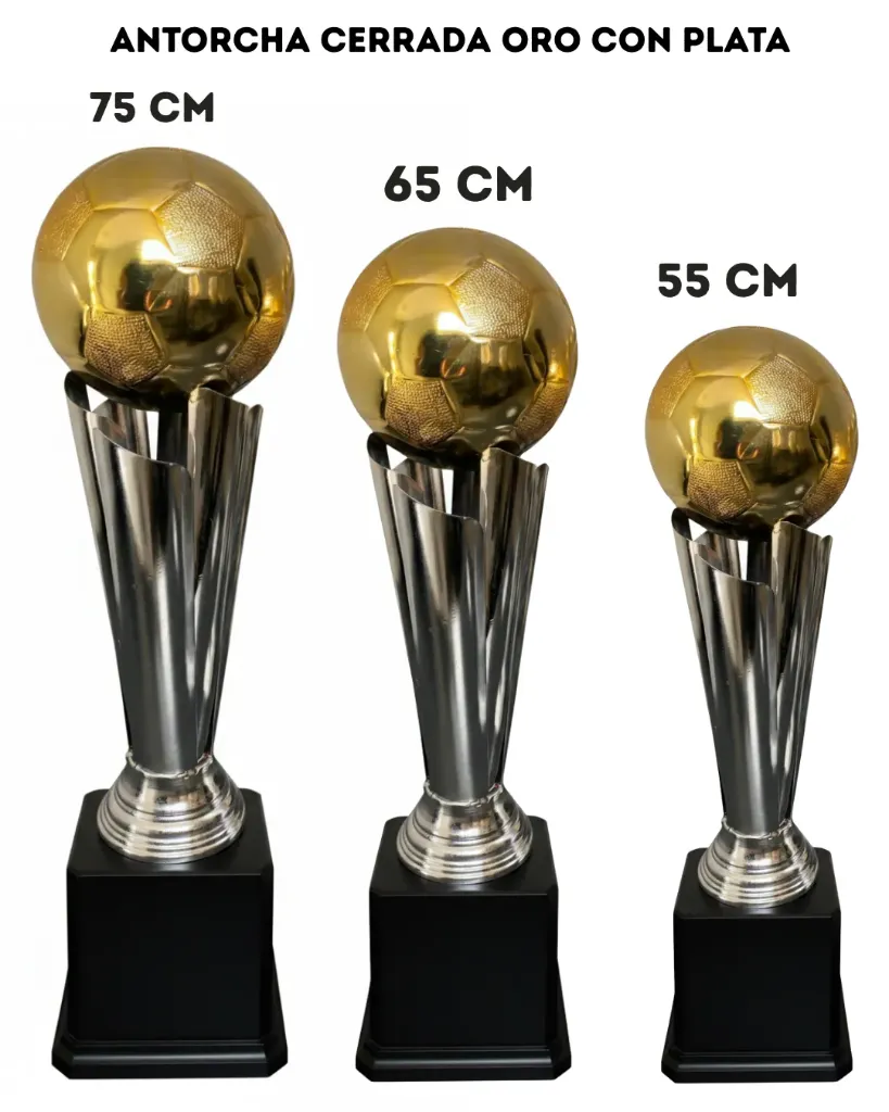 Tercia Antorcha Cerrada Oro con Plata