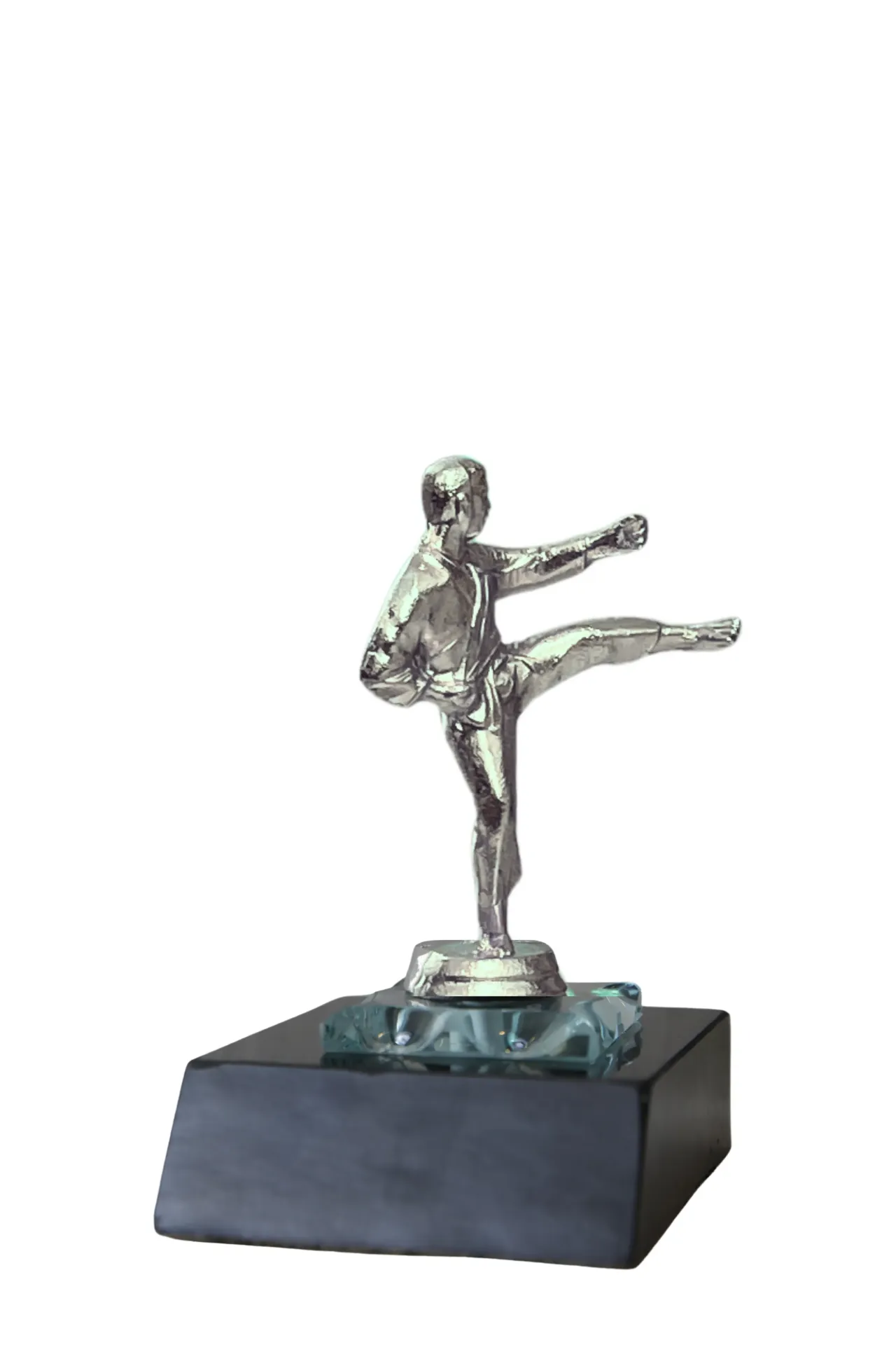 Base chica 25 cm Karate plateado