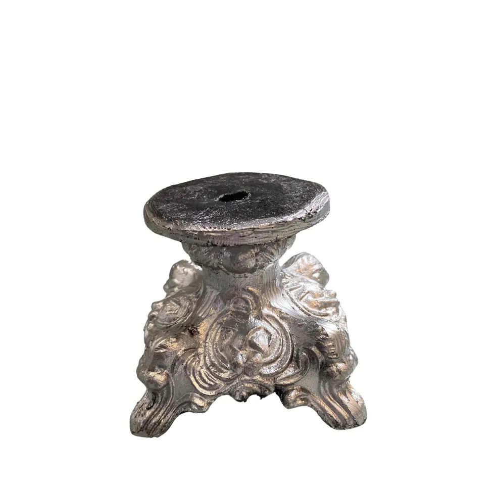 Soporte vela plata chico