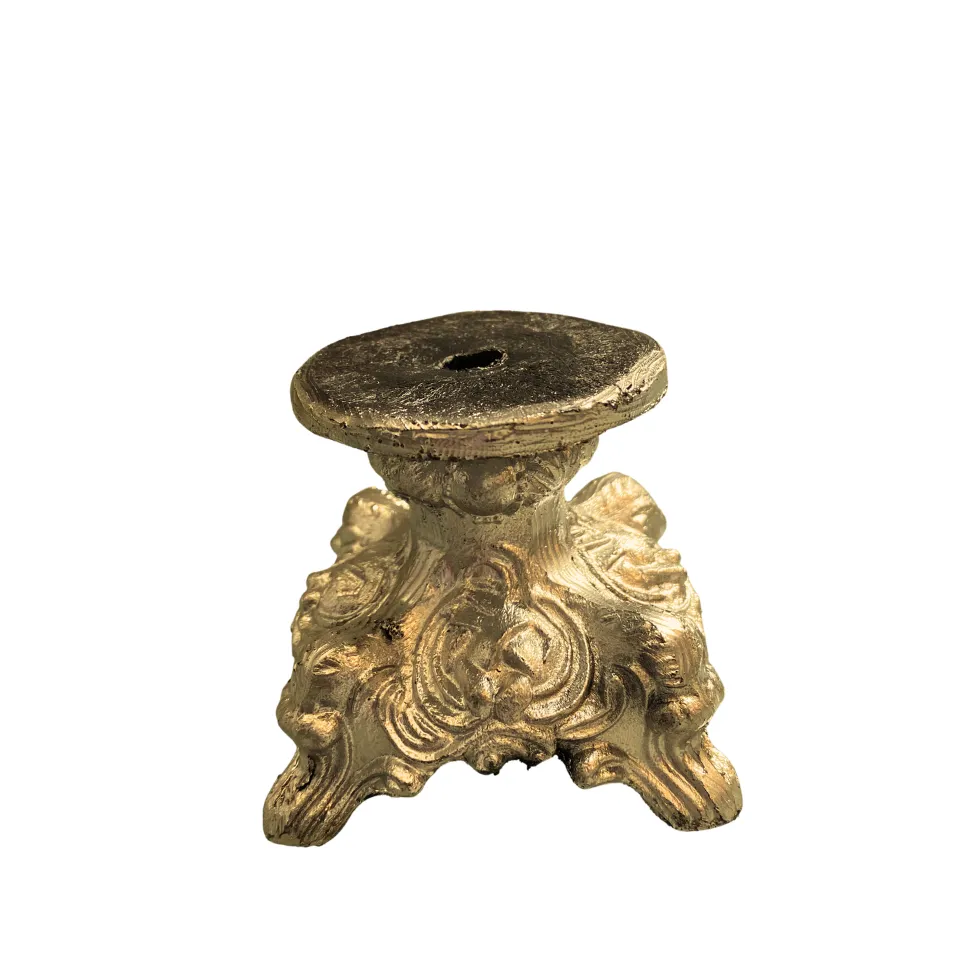 Soporte vela oro chico