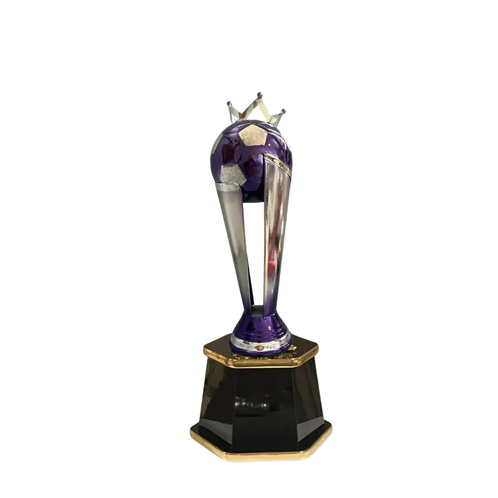 Antorcha Cerrada Plata con morado Futbol 65 cm