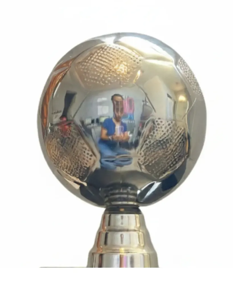 balon con soporte plata grande